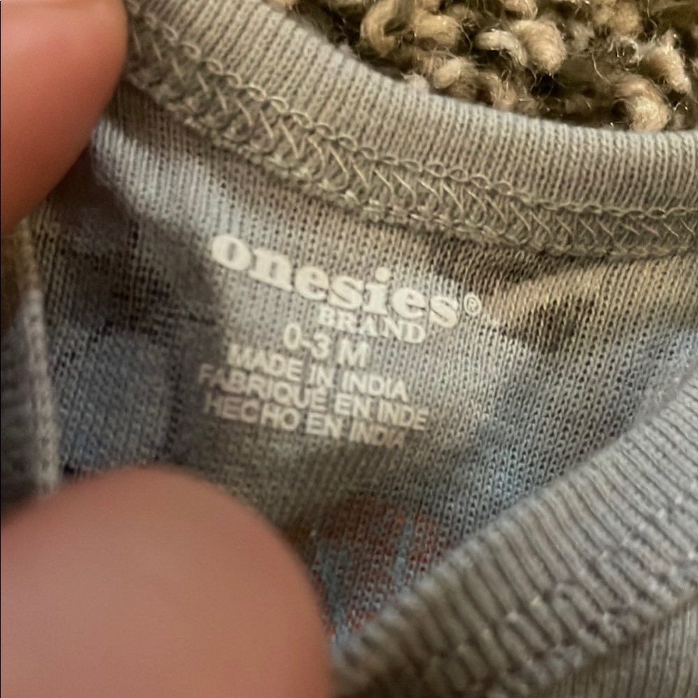Onesies Brand Gray Sports onesie & Carters Dark Camouflage onesie - Picture 9 of 9